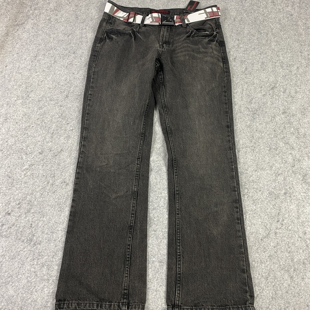 vintage tony Hawk Jeans Mens 34x31 Black Straight Leg skateboarding y2k